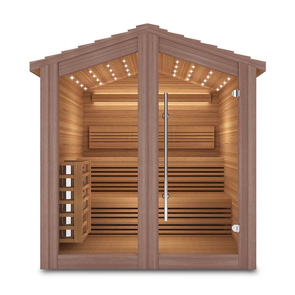 Sauna extérieur traditionnel pour 6 personnes, DX-7661